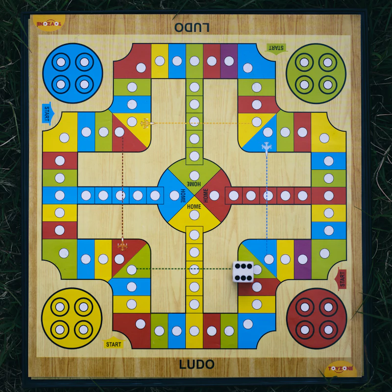 Wooden Ludo Set